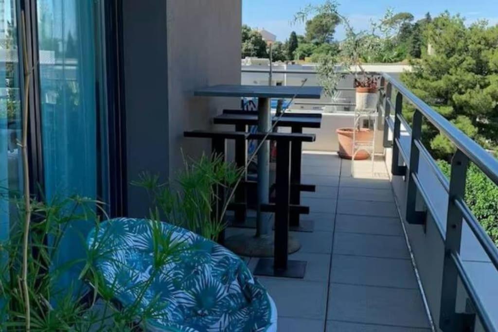 Magnifique Rooftop Duplex Climatise Familial, Aux Arceaux Montpellier Zewnętrze zdjęcie