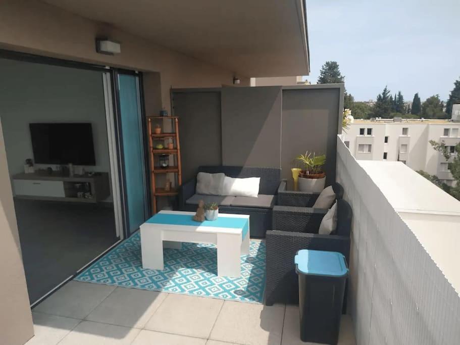 Magnifique Rooftop Duplex Climatise Familial, Aux Arceaux Montpellier Zewnętrze zdjęcie